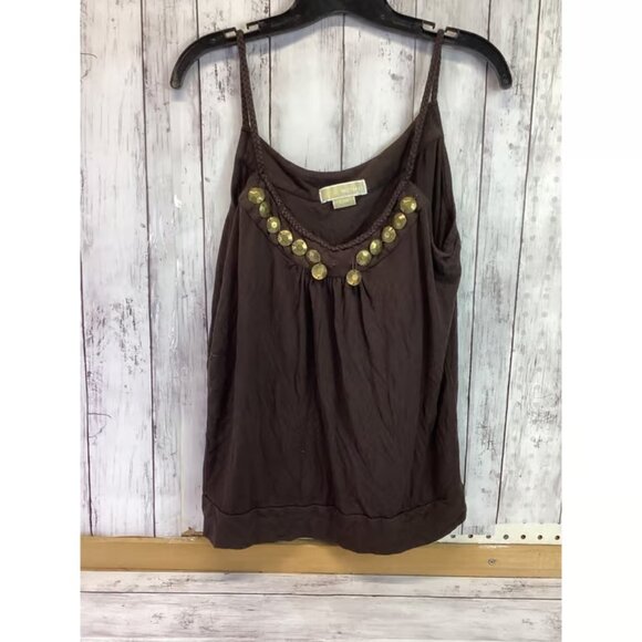 Michael Kors Women's Sleeveless Top Brown Size Large - Picture 1 of 5